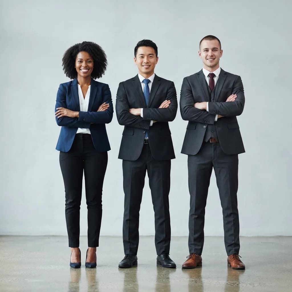 Equipe de contadores em ambiente corporativo